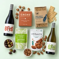 Merry Christmas Premium Wine and Cheese Board Selection