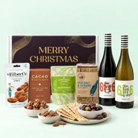 Merry Christmas Premium Wine and Cheese Board Selection