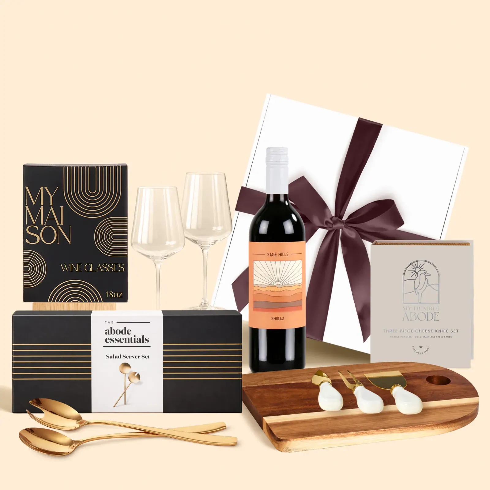 Welcome Home Cheeseboard & Red Wine