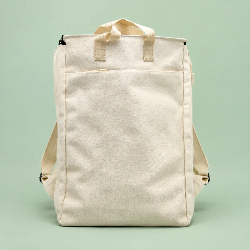 Beige Picnic Backpack Tote