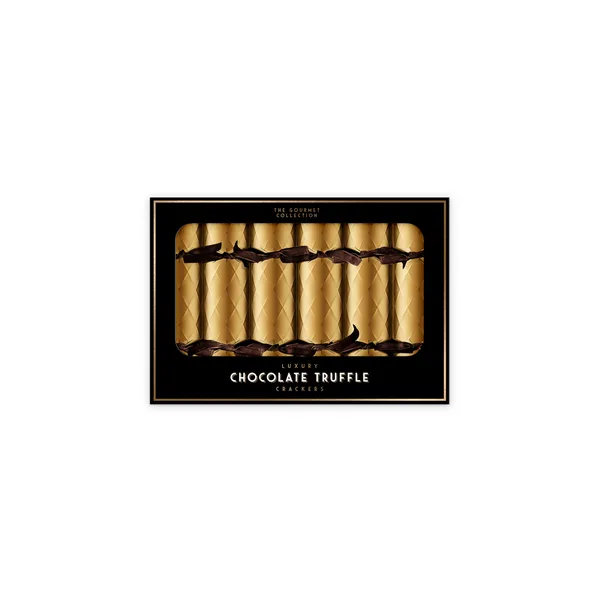 2x Mistletoe & Merry Chocolate Truffle Christmas Crackers
