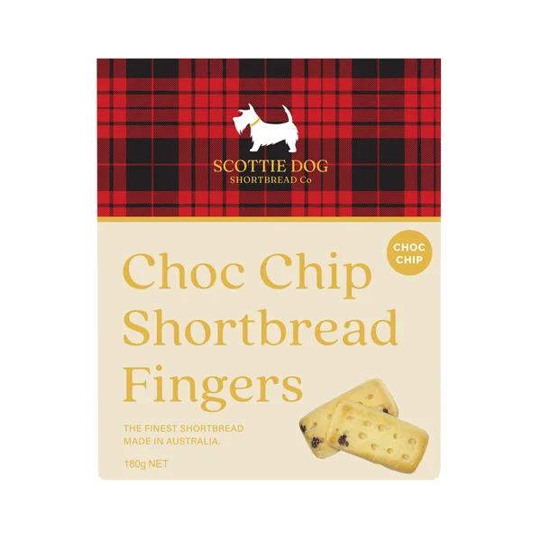 Scottie Dog Shortbread Co. Choc Chip Shortbread 180g