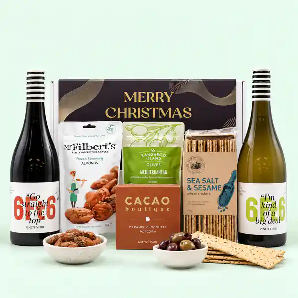 Merry Christmas Premium Wine and Cheese Board Selection