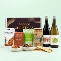 Merry Christmas Premium Wine and Cheese Board Selection