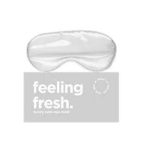 Grey Satin Eye Mask