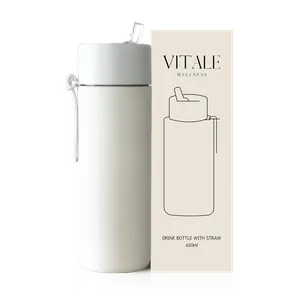 Drink Bottle with Straw