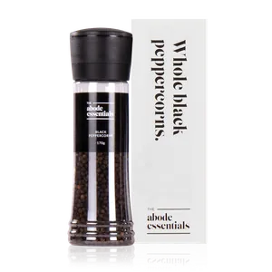 The Abode Essentials Black Peppercorn Grinder 170g