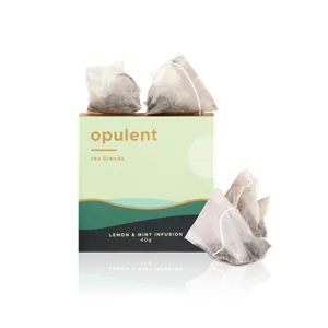 Opulent Tea Blends Lemon and Mint Tea 40g