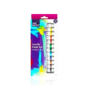 Acrylic Paint Tube Set of 12 Colors 12ml