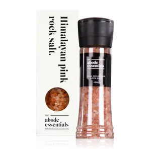 The Abode Essentials Pink Himalayan Salt Grinder 410g