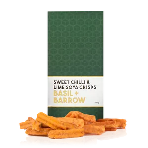 Basil + Barrow Sweet Chilli & Lime Soya Crisps 100g