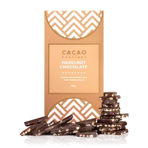 Cacao Boutique Hazelnut Chocolate Bar 80g