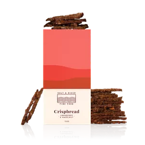 Salt & River Cranberry and Hazelnut Crispbread 120g