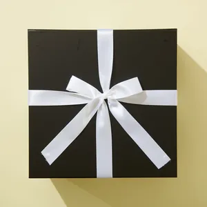 Premium Gift Box With White Satin Ribbon