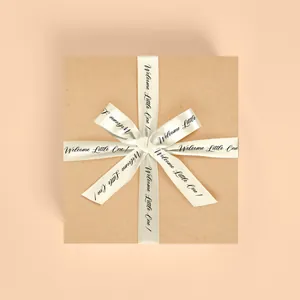 Premium Kraft Magnetic Gift Box with a Nude Ribbon