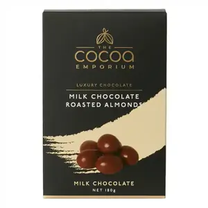 Cacao Boutique Milk Chocolate Roasted Almonds 180g