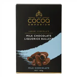 Milk Chocolate Liquorice Bullets 180g