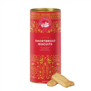 Valley Produce Co Luxury Festive Shortbread Tube 180g