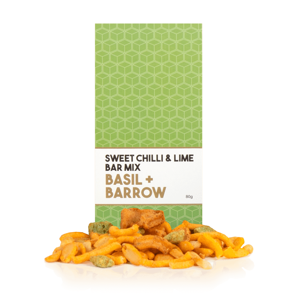Basil + Barrow Sweet Chilli & Lime Peanut Bar Mix 80g