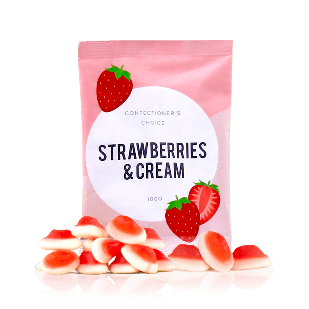 Confectioner’s Choice Strawberries & Cream 100g