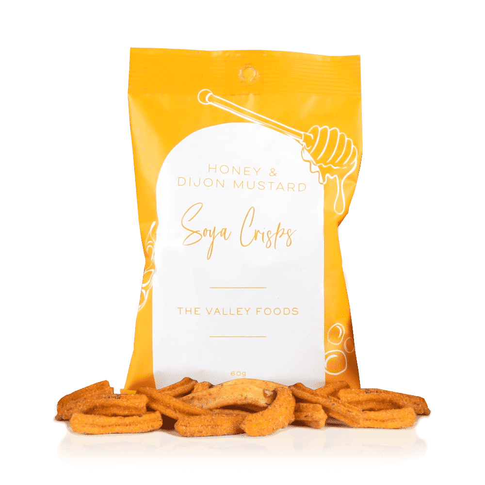 The Valley Foods Honey & Dijon Mustard Soya Crisps 60g