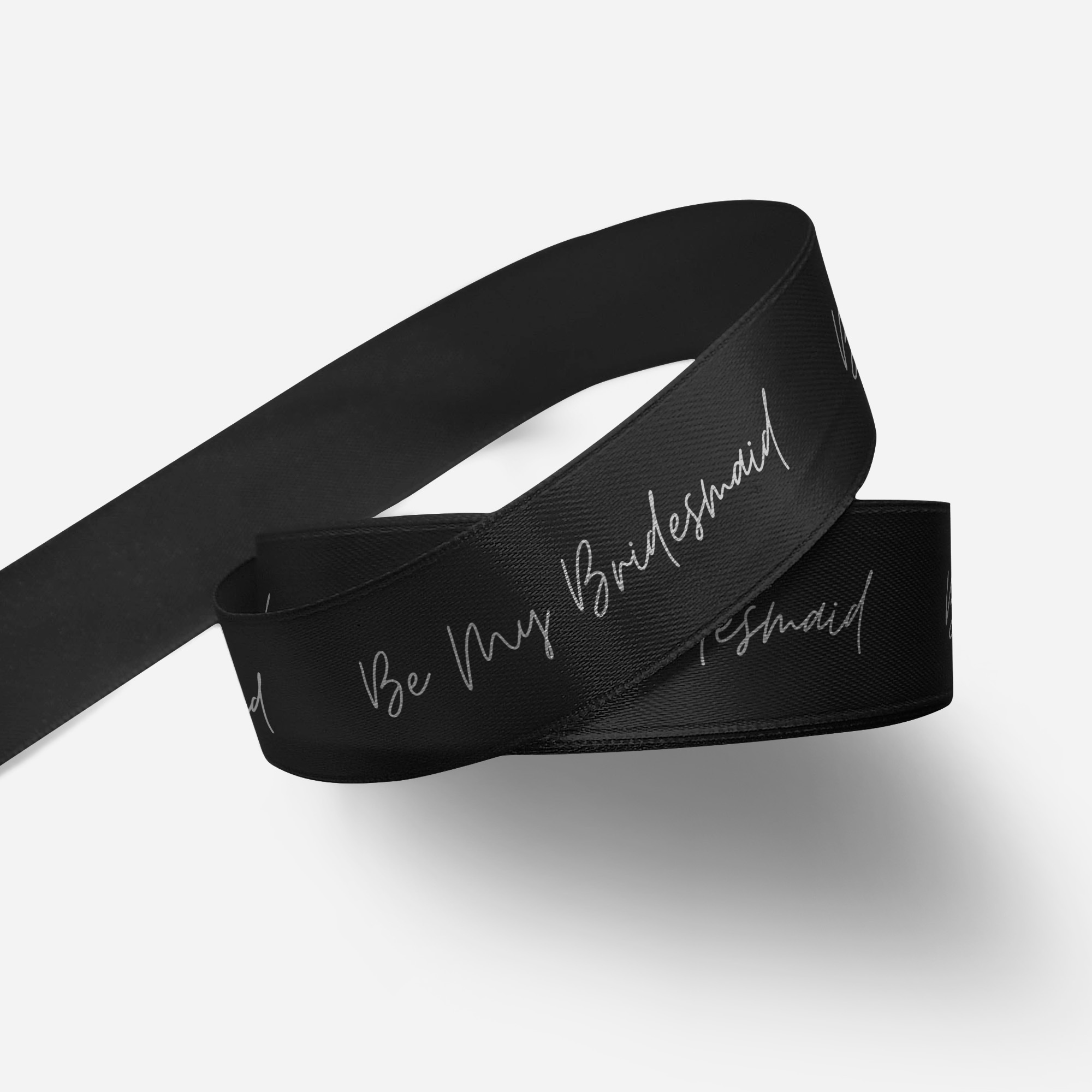 Black Bridesmaid Ribbon | Hampers With Bite